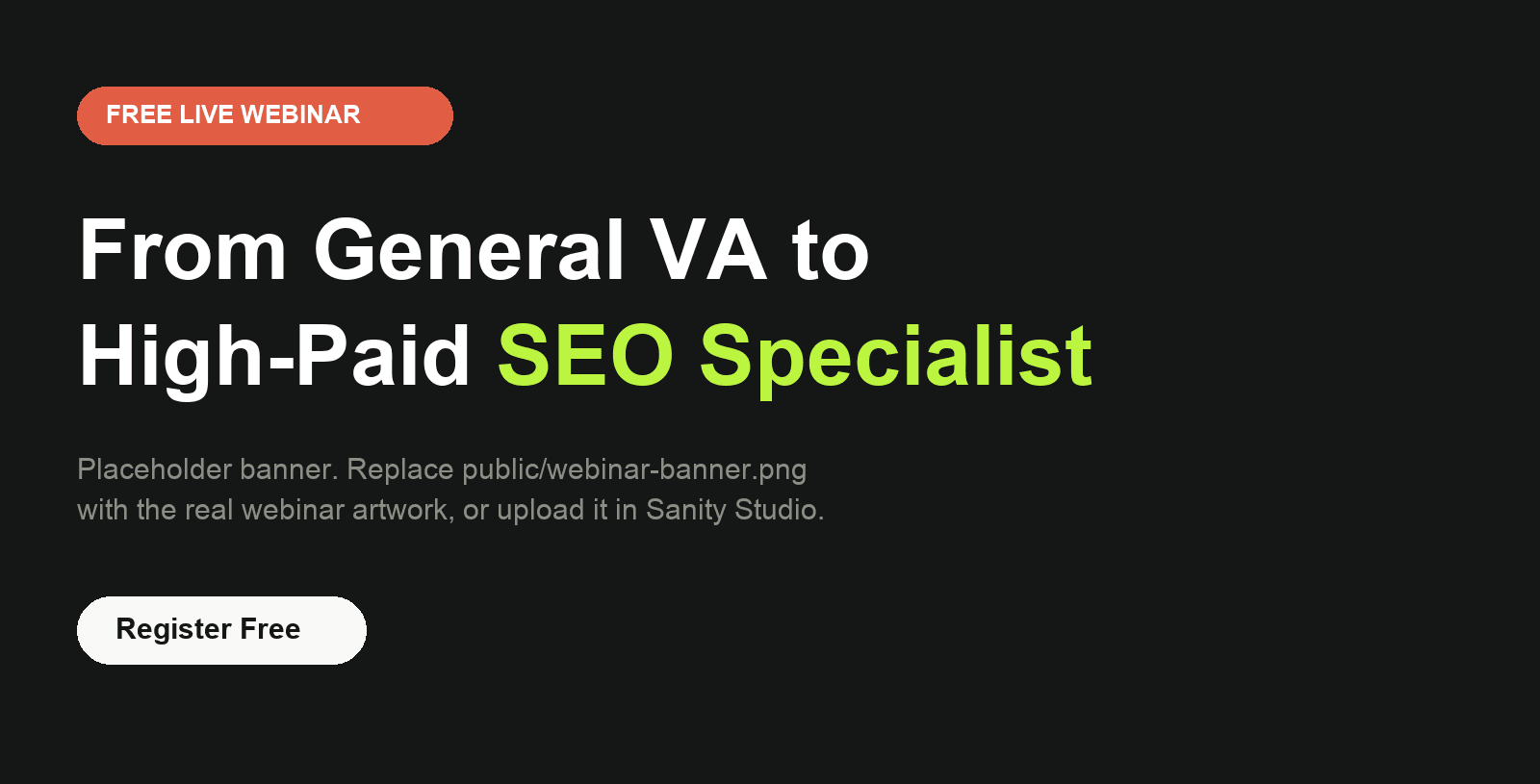 From General VA to High-Paid SEO Specialist — free live webinar with Teia Sorroche and Sean Guillermo